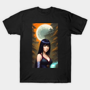 Sexy Dressed Female Witch From The Forest T-Shirt